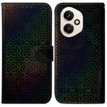 For Honor 400 Global 156.5mm Colorful Magnetic Buckle Leather Phone Case(Black)