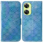 For OnePlus Nord CE 3 Lite/Nord N30 Colorful Magnetic Buckle Leather Phone Case(Blue)