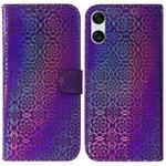 For Sony Xperia 10 VI Colorful Magnetic Buckle Leather Phone Case(Purple)