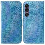For Sony Xperia 1 VII Colorful Magnetic Buckle Leather Phone Case(Blue)
