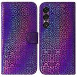 For Sony Xperia 1 VII Colorful Magnetic Buckle Leather Phone Case(Purple)