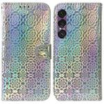 For Sony Xperia 1 VII Colorful Magnetic Buckle Leather Phone Case(Silver)