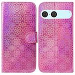 For Sony Xperia 10 VII Colorful Magnetic Buckle Leather Phone Case(Pink)