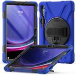 For Samsung Galaxy Tab S9 / S8 / S7 Rotary Handle Grab TPU + PC Tablet Case(Blue)
