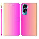 For Honor 90 Lite Imitated Mirror Surface Leather Phone Case(Gradient Color)