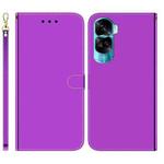 For Honor 90 Lite Imitated Mirror Surface Leather Phone Case(Purple)