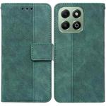 For Honor X6b Geometric Embossed Leather Phone Case(Green)