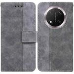 For Honor X9c Geometric Embossed Leather Phone Case(Grey)