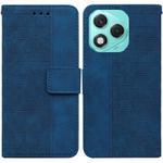 For Honor 400 Lite Geometric Embossed Leather Phone Case(Blue)