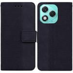 For Honor 400 Lite Geometric Embossed Leather Phone Case(Black)