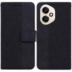 For Honor 400 Global 156.5mm Geometric Embossed Leather Phone Case(Black)
