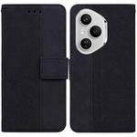 For Honor 400 Pro Global 160.8mm Geometric Embossed Leather Phone Case(Black)