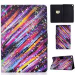For Samsung Galaxy Tab A 10.1 (2019) T515 / T510 Voltage Painted Pattern Tablet PC Protective Leather Case with Bracket & Card Slots & Anti-skid Strip(Meteor)