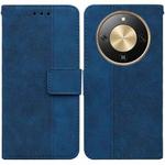 For Honor X70 5G Geometric Embossed Leather Phone Case(Blue)