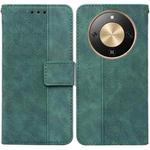 For Honor X70 5G Geometric Embossed Leather Phone Case(Green)