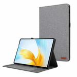For Honor Pad X8a Cloth Texture Horizontal Flip PU + TPU Tablet Case(Gray)