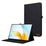For Honor Pad X8a Cloth Texture Horizontal Flip PU + TPU Tablet Case(Black)