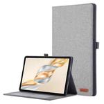 For Honor Pad X9a Fabric Texture Horizontal Flip Leather Tablet Case(Gray)