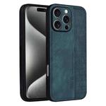 For iPhone 16 Pro Max AZNS 3D Embossed Skin Feel Phone Case(Dark Green)