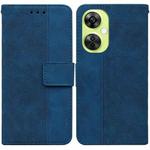 For OnePlus Nord CE 3 Lite/Nord N30 Geometric Embossed Leather Phone Case(Blue)