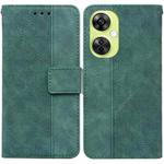For OnePlus Nord CE 3 Lite/Nord N30 Geometric Embossed Leather Phone Case(Green)