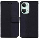 For OnePlus Nord 3 Geometric Embossed Leather Phone Case(Black)