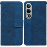 For OnePlus Nord CE4 5G Geometric Embossed Leather Phone Case(Blue)