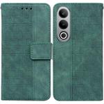 For OnePlus Nord CE4 5G Geometric Embossed Leather Phone Case(Green)