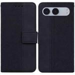 For OnePlus Nord 4 Geometric Embossed Leather Phone Case(Black)