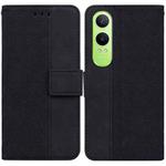 For OnePlus Nord CE4 Lite Geometric Embossed Leather Phone Case(Black)