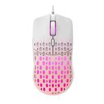 HXSJ S500 3600DPI Colorful Luminous Wired Mouse, Cable Length: 1.5m(Pink)