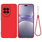 For Huawei nova 14 5G Solid Color Liquid Silicone Dropproof Full Coverage Phone Case(Red)
