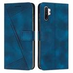 For Samsung Galaxy Note10+ Dream Triangle Leather Phone Case with Long Lanyard(Blue)