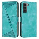For Samsung Galaxy S21+ 5G Dream Triangle Leather Phone Case with Long Lanyard(Green)