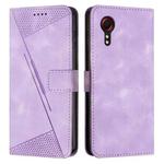 For Samsung Galaxy Xcover 5 Dream Triangle Leather Phone Case with Long Lanyard(Purple)