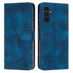 For Samsung Galaxy S24 Dream Triangle Leather Phone Case with Long Lanyard(Blue)