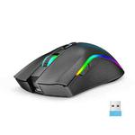 HXSJ T69 4800DPI RGB 2.4GHz Wireless Mouse(Black)