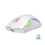 HXSJ T69 4800DPI RGB 2.4GHz Wireless Mouse(White)