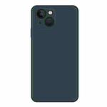 For iPhone 15 Plus Imitation Liquid Silicone Phone Case(Dark Green)