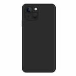 For iPhone 15 Imitation Liquid Silicone Phone Case(Black)