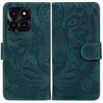 For Honor X6a Tiger Embossing Pattern Flip Leather Phone Case(Green)