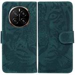 For Honor Magic7 Tiger Embossing Pattern Flip Leather Phone Case(Green)