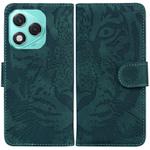 For Honor 400 Lite Tiger Embossing Pattern Flip Leather Phone Case(Green)