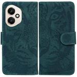 For Honor 400 Global 156.5mm Tiger Embossing Pattern Flip Leather Phone Case(Green)