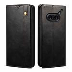 For Nothing Phone 2A Oil Wax Crazy Horse Texture Leather Phone Case(Black)