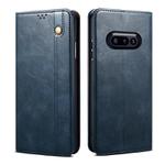 For Nothing Phone 3a Oil Wax Crazy Horse Texture Leather Phone Case(Blue)