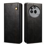 For Nothing Phone 3a Pro Oil Wax Crazy Horse Texture Leather Phone Case(Black)
