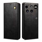 For Nothing Phone 3 Oil Wax Crazy Horse Texture Leather Phone Case(Black)