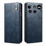 For Nothing Phone 3 Oil Wax Crazy Horse Texture Leather Phone Case(Blue)