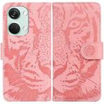 For OnePlus Nord 3 Tiger Embossing Pattern Flip Leather Phone Case(Pink)